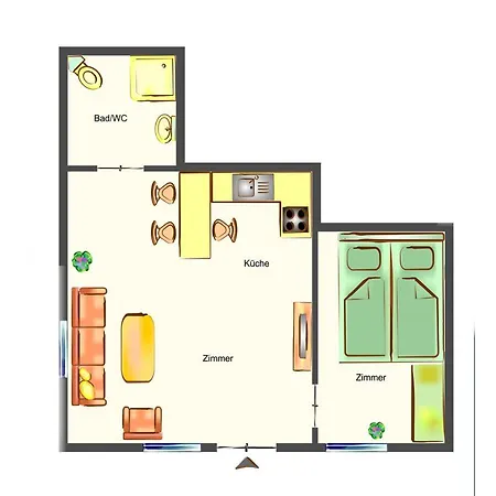 Apartment Mowenort Ferienwohnung 1 *